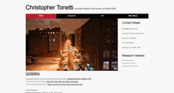 Desktop Screenshot of christophertonetti.com